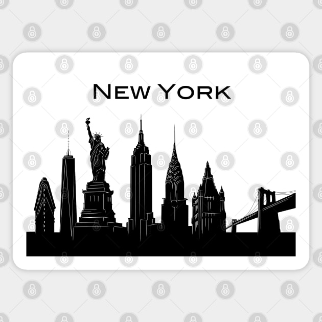 New York City Landmarks Sticker by AdamRegester